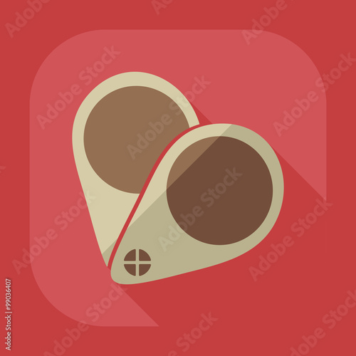 Flat modern design with shadow icon optics