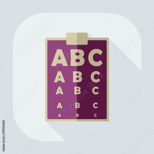 Flat modern design with shadow icon optics