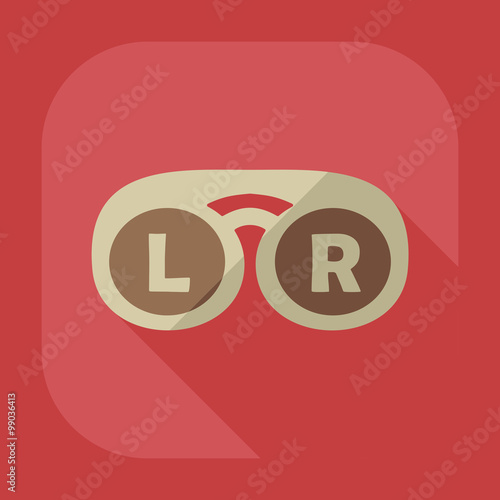 Flat modern design with shadow icon optics