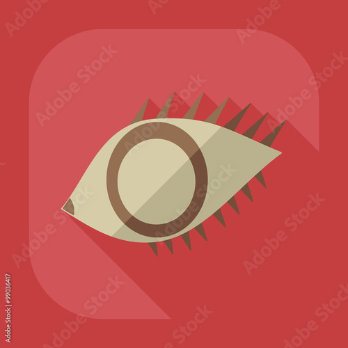 Flat modern design with shadow icon optics