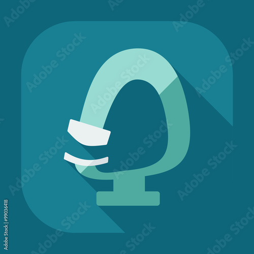 Flat modern design with shadow icon optics