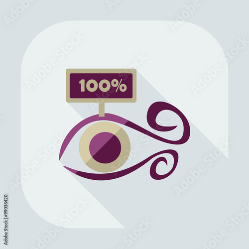 Flat modern design with shadow icon optics