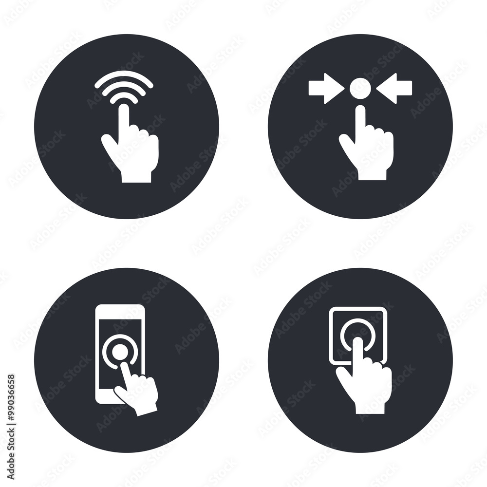 Touch icons set. Touch icons set.