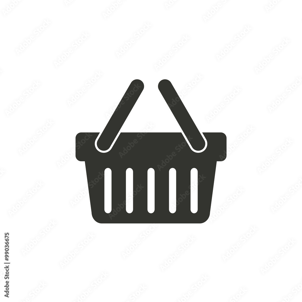 Shopping basket - vector icon. Shopping basket - vector icon.