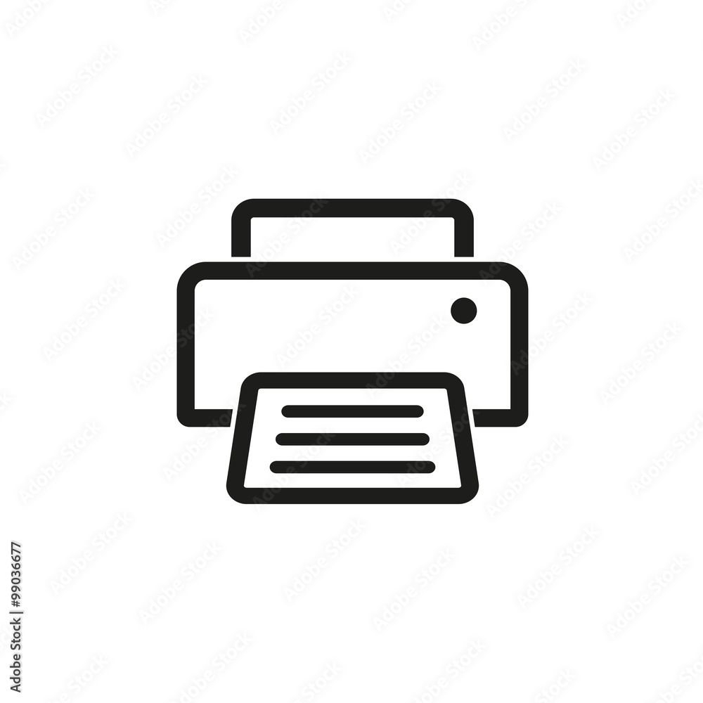 Printer - vector icon. Printer - vector icon.