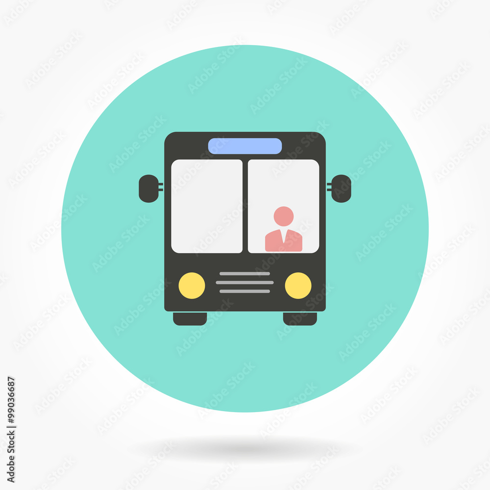 Bus - vector icon. Bus - vector icon.