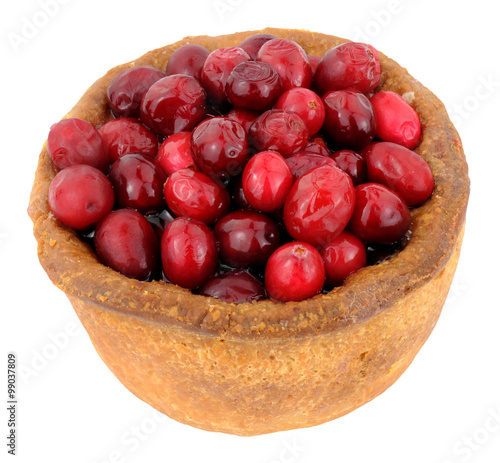 Cranberry Topped Pork Pie