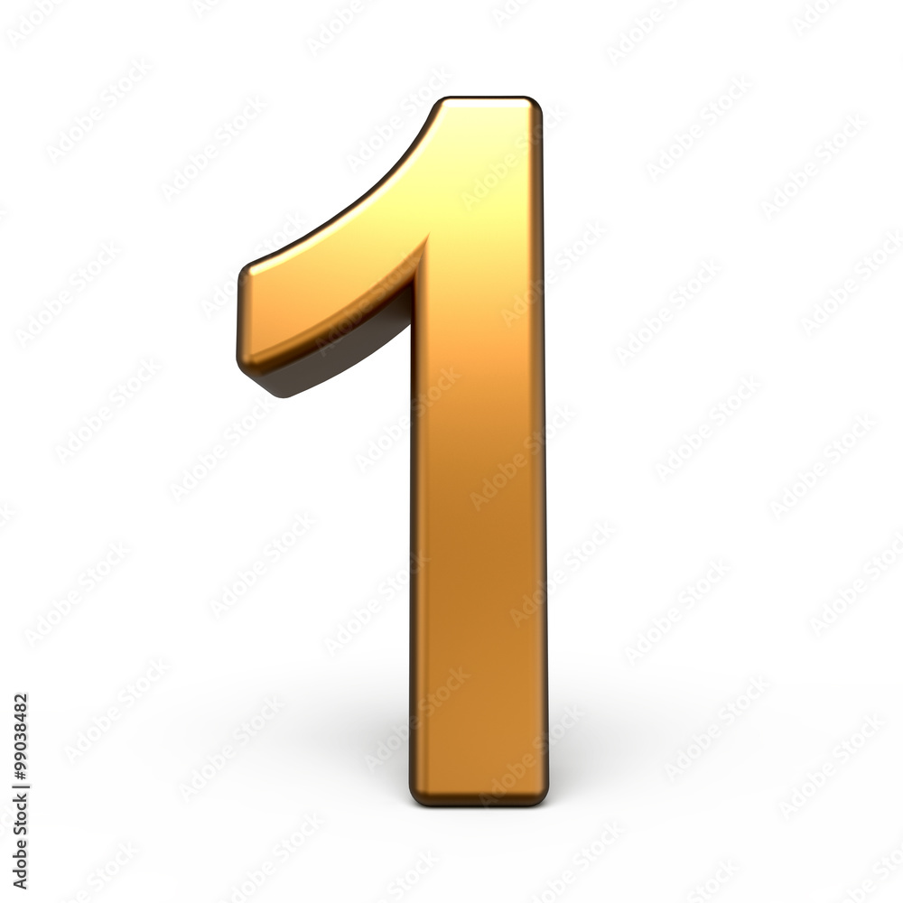 3d matte gold number 1 3d matte gold number 1