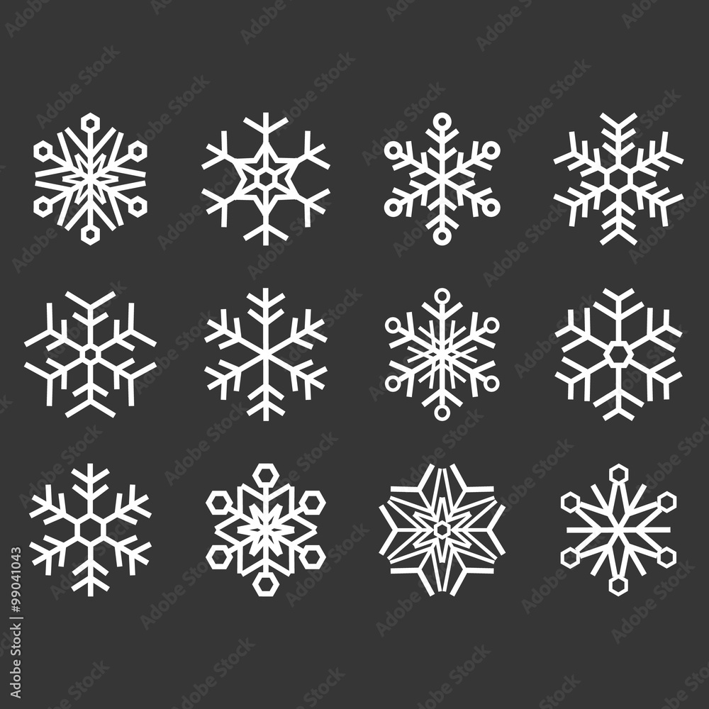 Vector snowflakes Vector snowflakes
