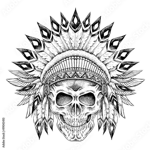 Indian style skull