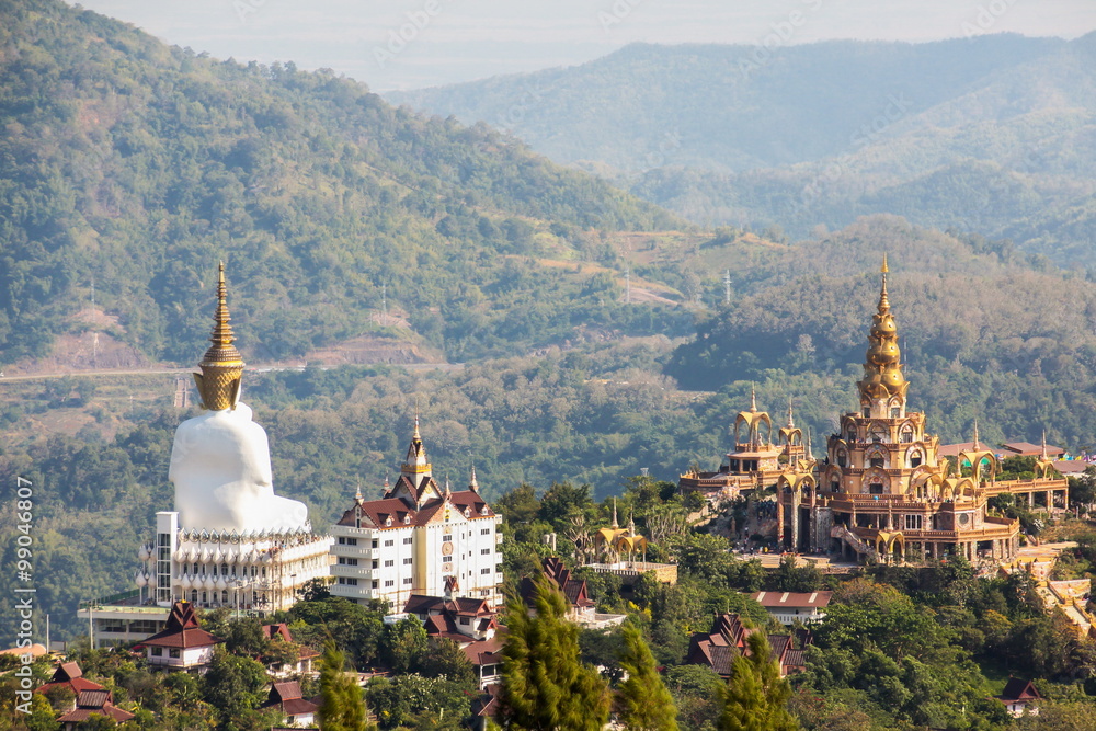 Top views of Phasorn Kaew Temple, Phetchabun, Thailand