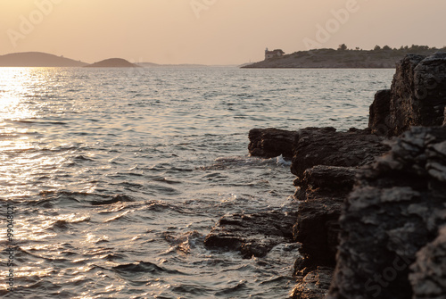 Sunset over Kornati Islands