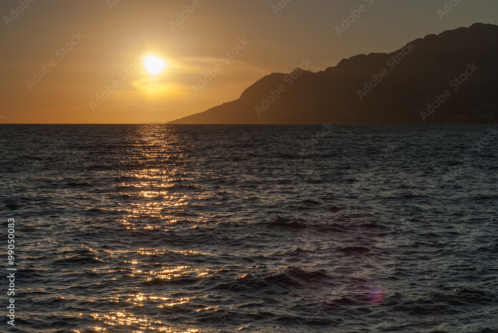 Sunrise over Adriatic Sea, Croatia