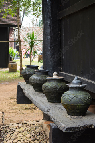 Wallpaper Mural An old traditional welcome water drink in clay pots for visitors Torontodigital.ca