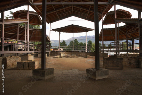 Early Christian Basilica in Ohrid. Macedonia photo