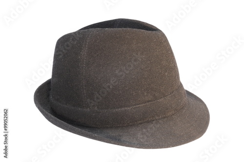 black hat on white background