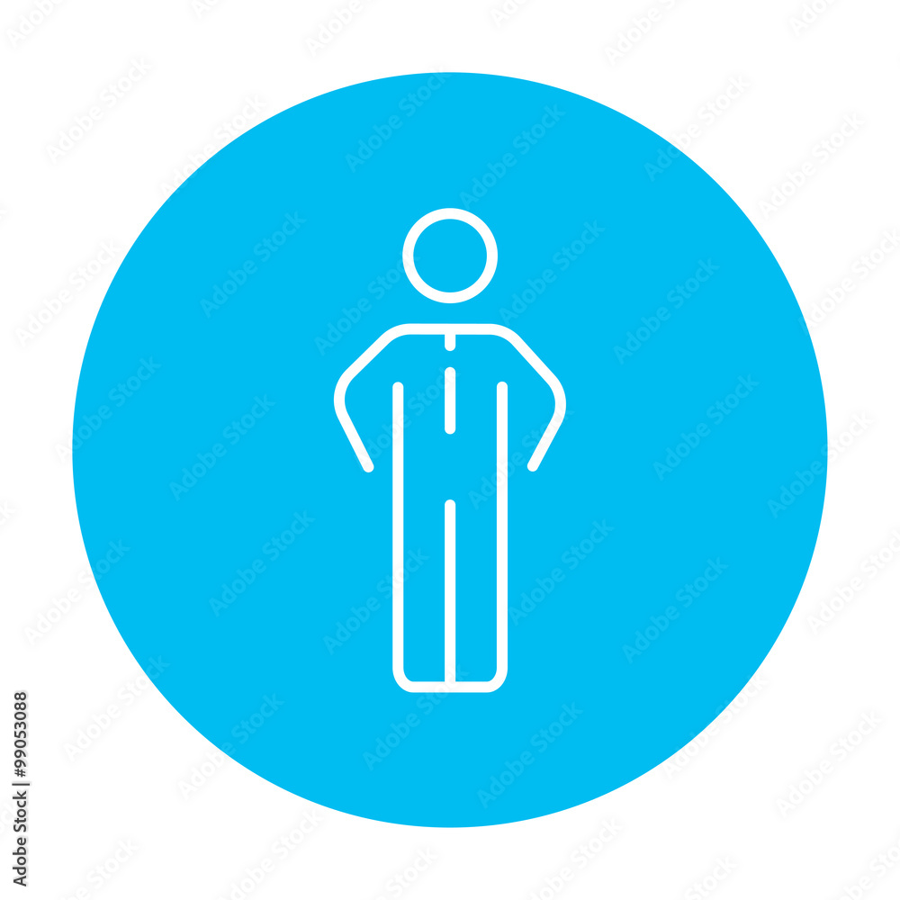 Businessman standing line icon. Businessman standing line icon.