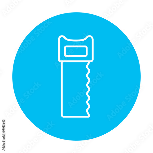 Saw line icon.