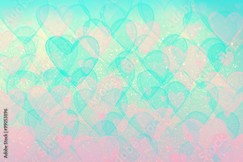 pastel hearts background