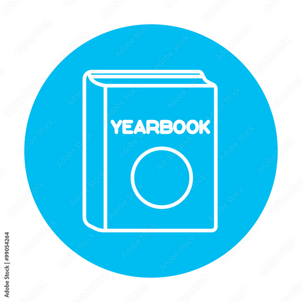 Yearbook line icon.