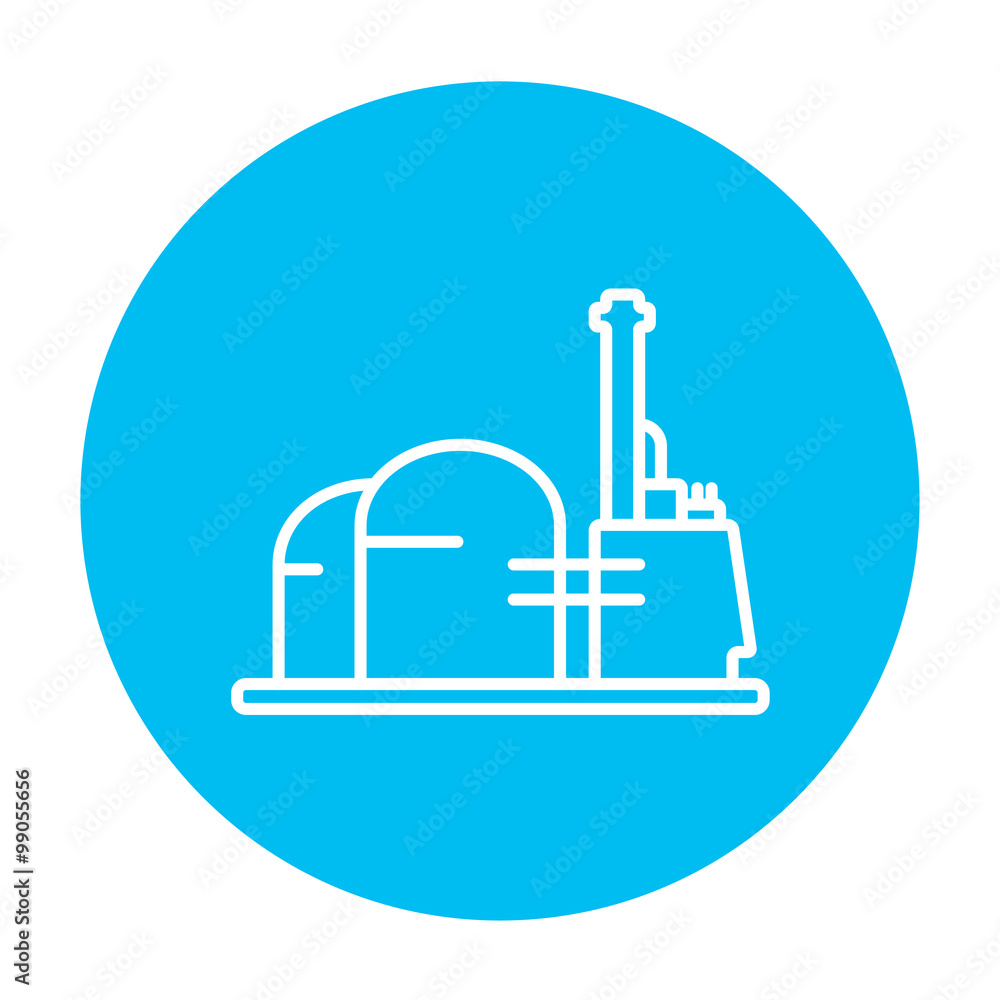 Factory line icon. Factory line icon.