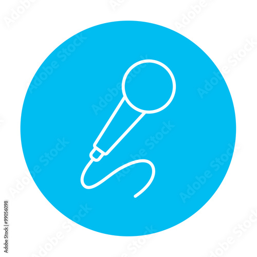 Wallpaper Mural Microphone line icon. Torontodigital.ca