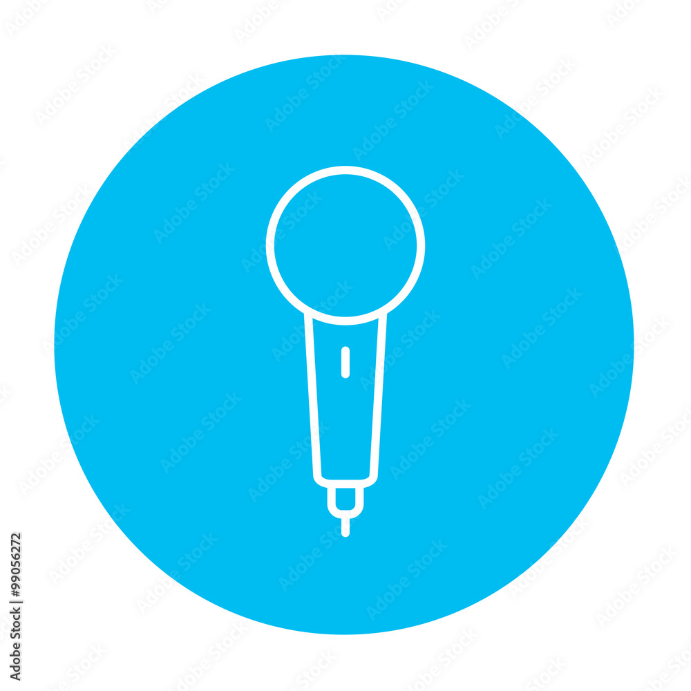 Microphone line icon.