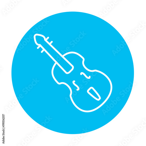 Cello line icon.