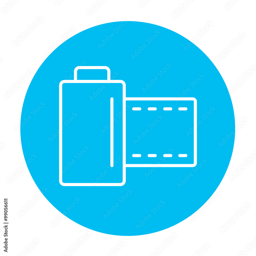 Camera roll line icon. Camera roll line icon.