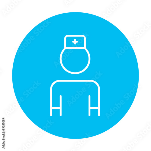 Nurse line icon.