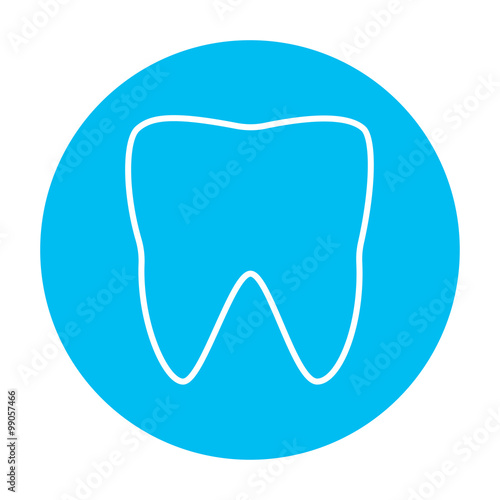 Tooth line icon.