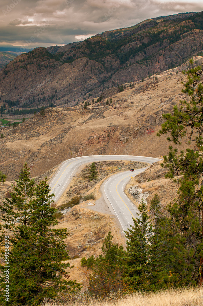 Winding Road in Okanagan Valley