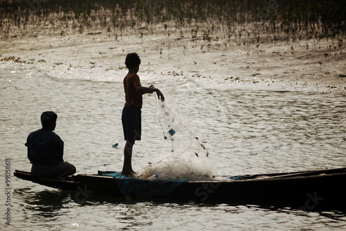 Kids fishing plastic
