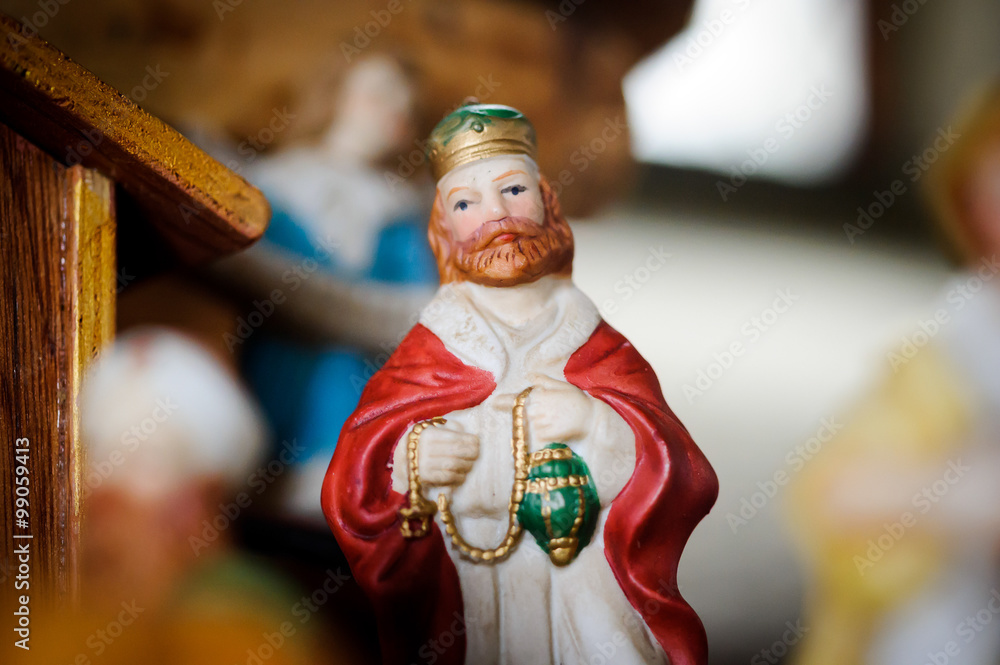 Christmas king figurine three kings story of christ christian faith