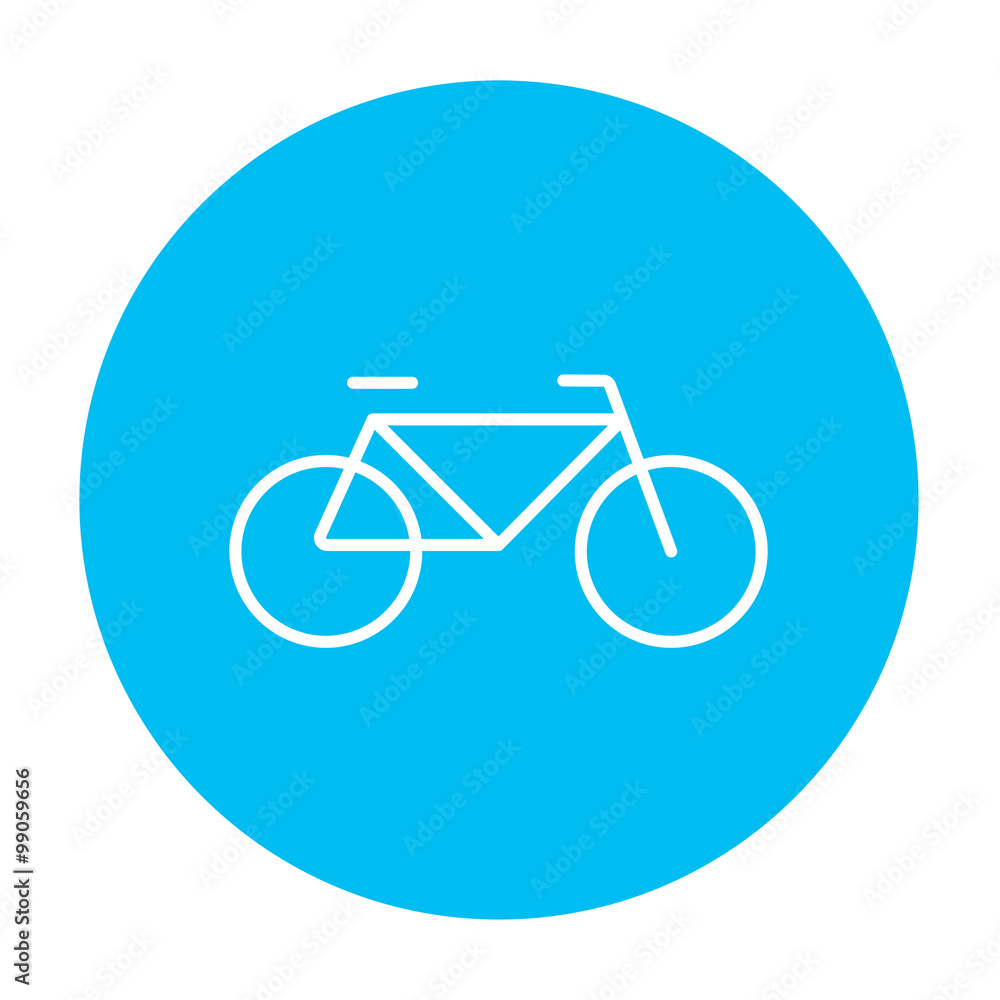 Bicycle line icon. Bicycle line icon.