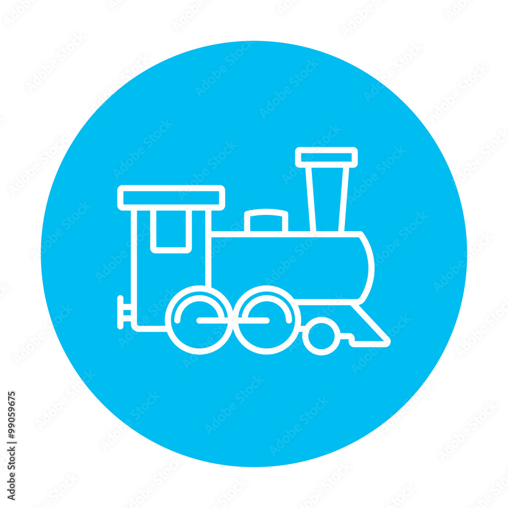 Train line icon. Train line icon.