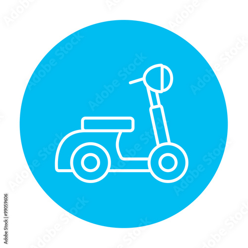 Scooter line icon.