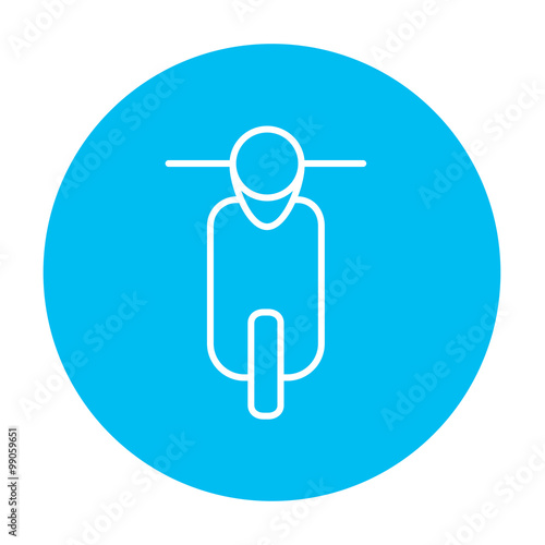 Scooter line icon.