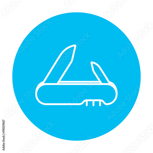 Jackknife line icon.