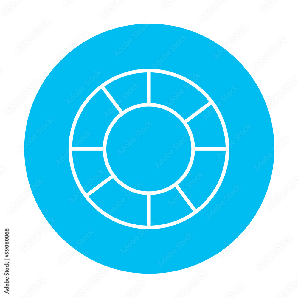 Lifebuoy line icon. Lifebuoy line icon.