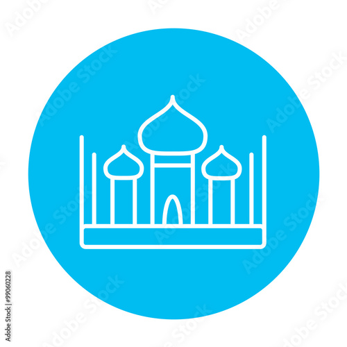 Mosque line icon.