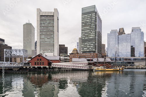 Portrait of Boston Downtown