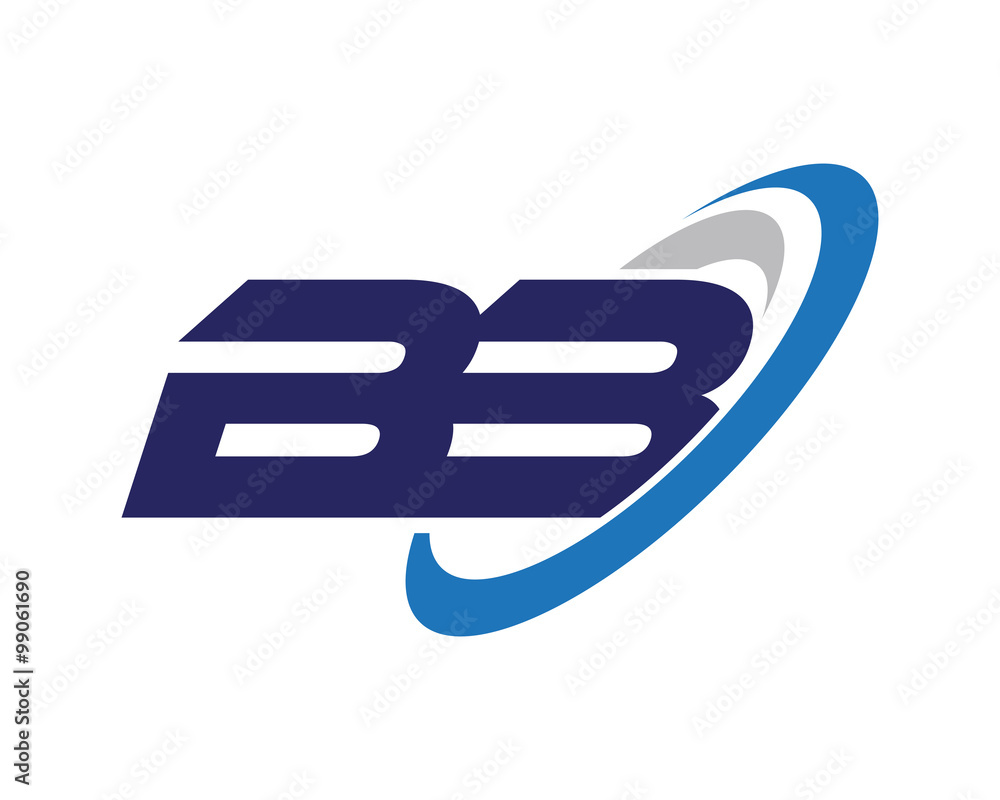 BB Swoosh Letter Business Logo BB Swoosh Letter Business Logo