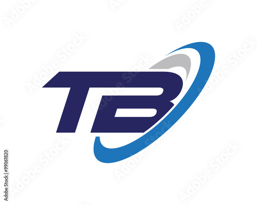 TB Swoosh Letter Business Logo