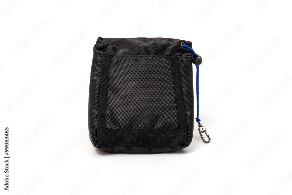 Naklejka premium Golf tee bag pouch on white background