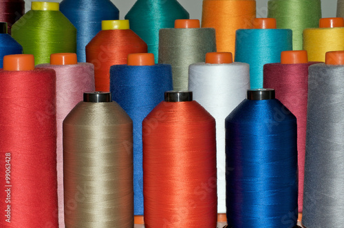 Color spools in many, rainbow fashion colors 