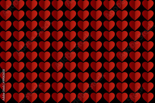 heart on black background