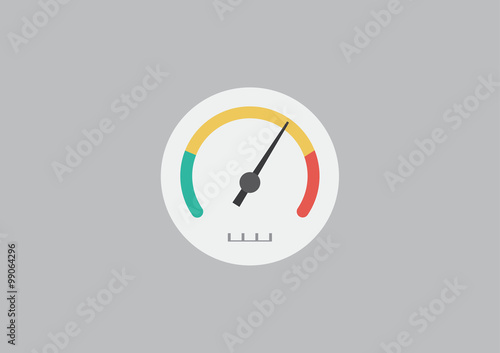 Speed Meter Icon Logo
