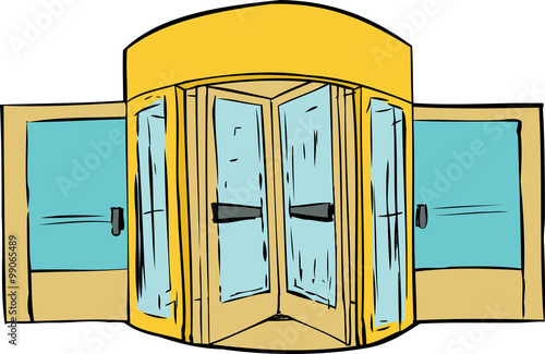 Revolving Door Background