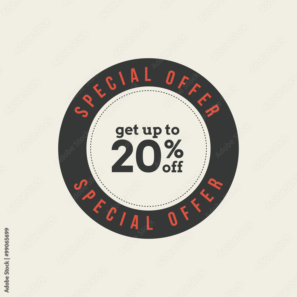 Fototapeta premium Big Sale Label